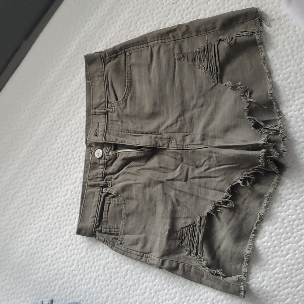 American Eagle Highest Waist Denim Mom Shorts Size 10